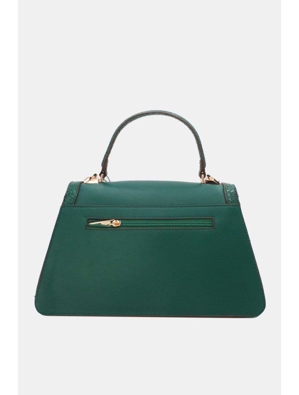 sac à main rigide à bordure effet serpenté 25B-6248-Vert — vue 3