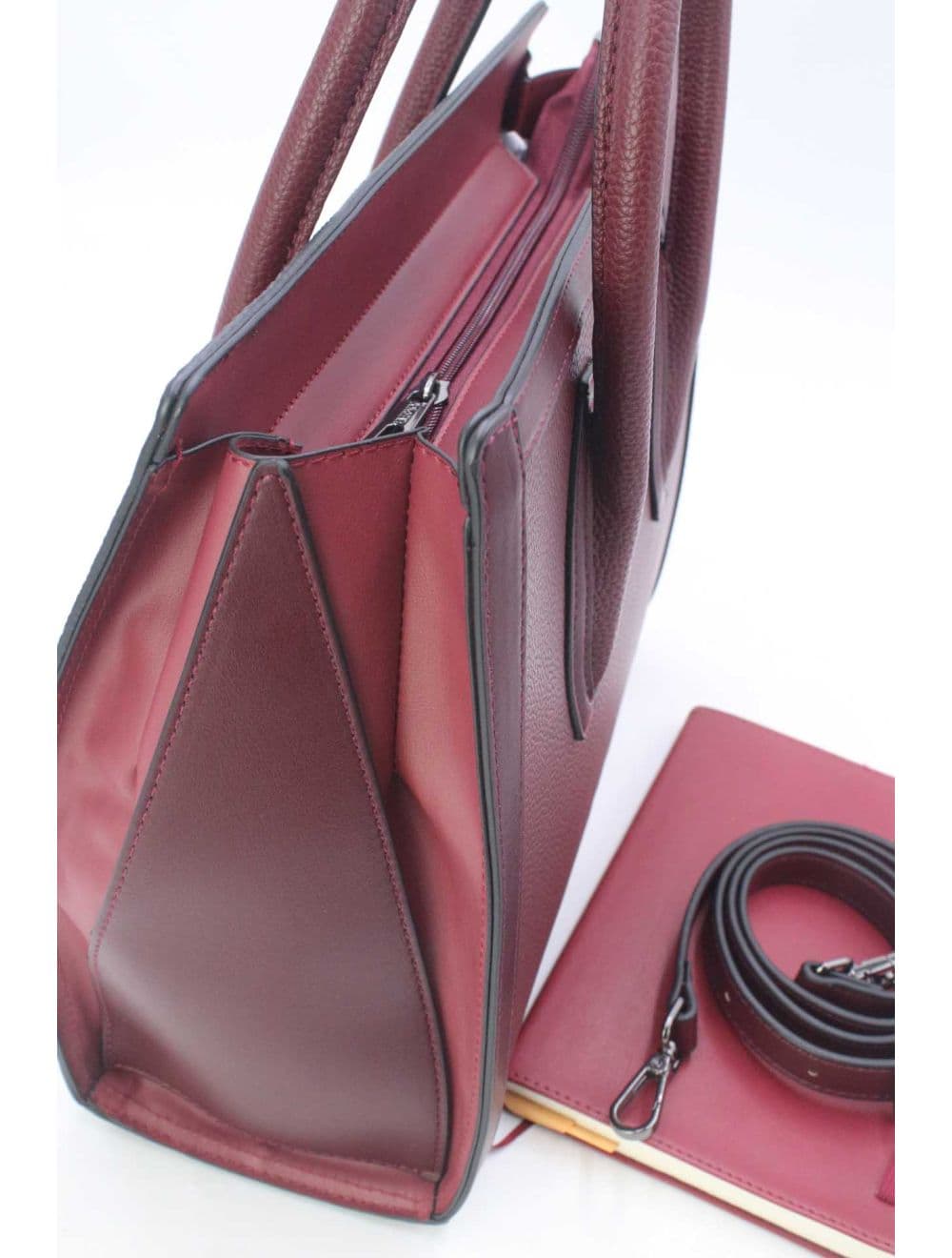 Sac à Main Rigide Carré 25B-6210-Red