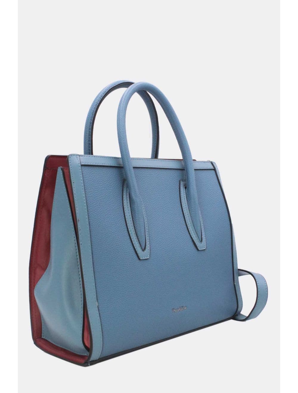 Sac à Main Rigide Carré 25B-6210-Blue — vue 2