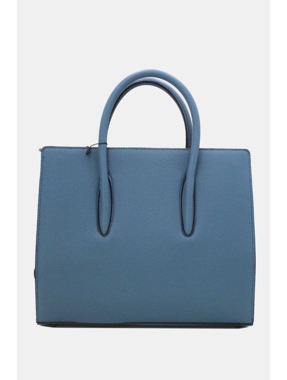Sac à Main Rigide Carré 25B-6210-Blue — vue 3