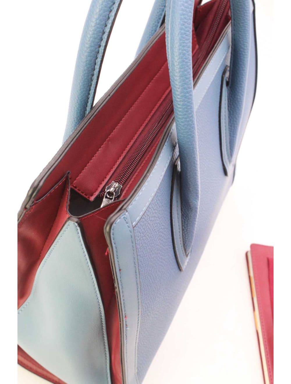 Sac à Main Rigide Carré 25B-6210-Blue — vue 5
