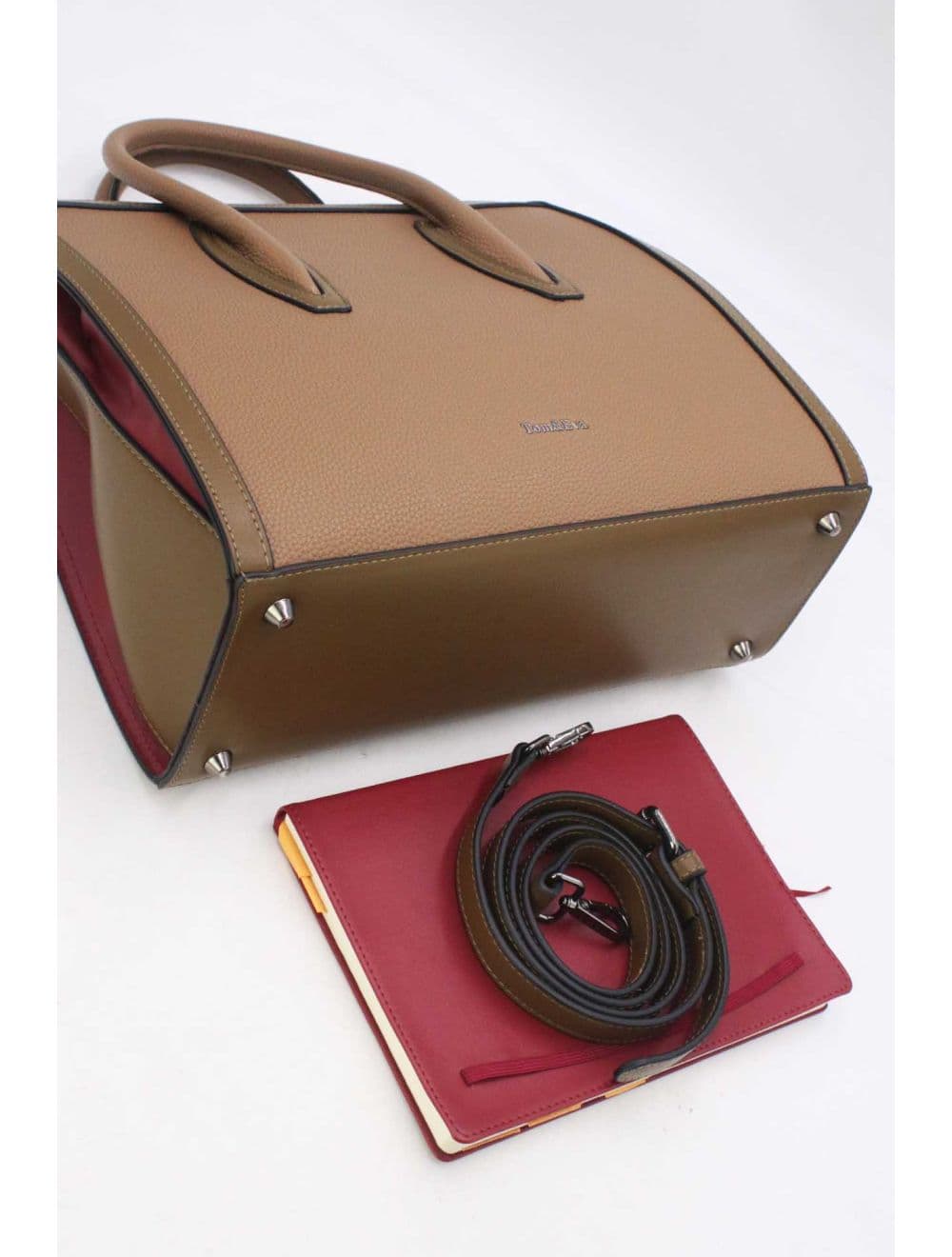 Sac à Main Rigide Carré 25B-6210-Khaki — vue 4