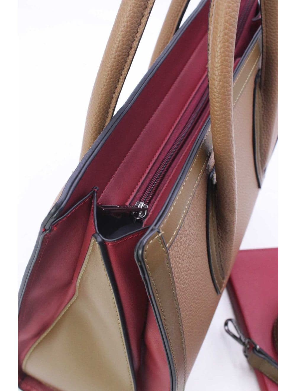 Sac à Main Rigide Carré 25B-6210-Khaki — vue 5