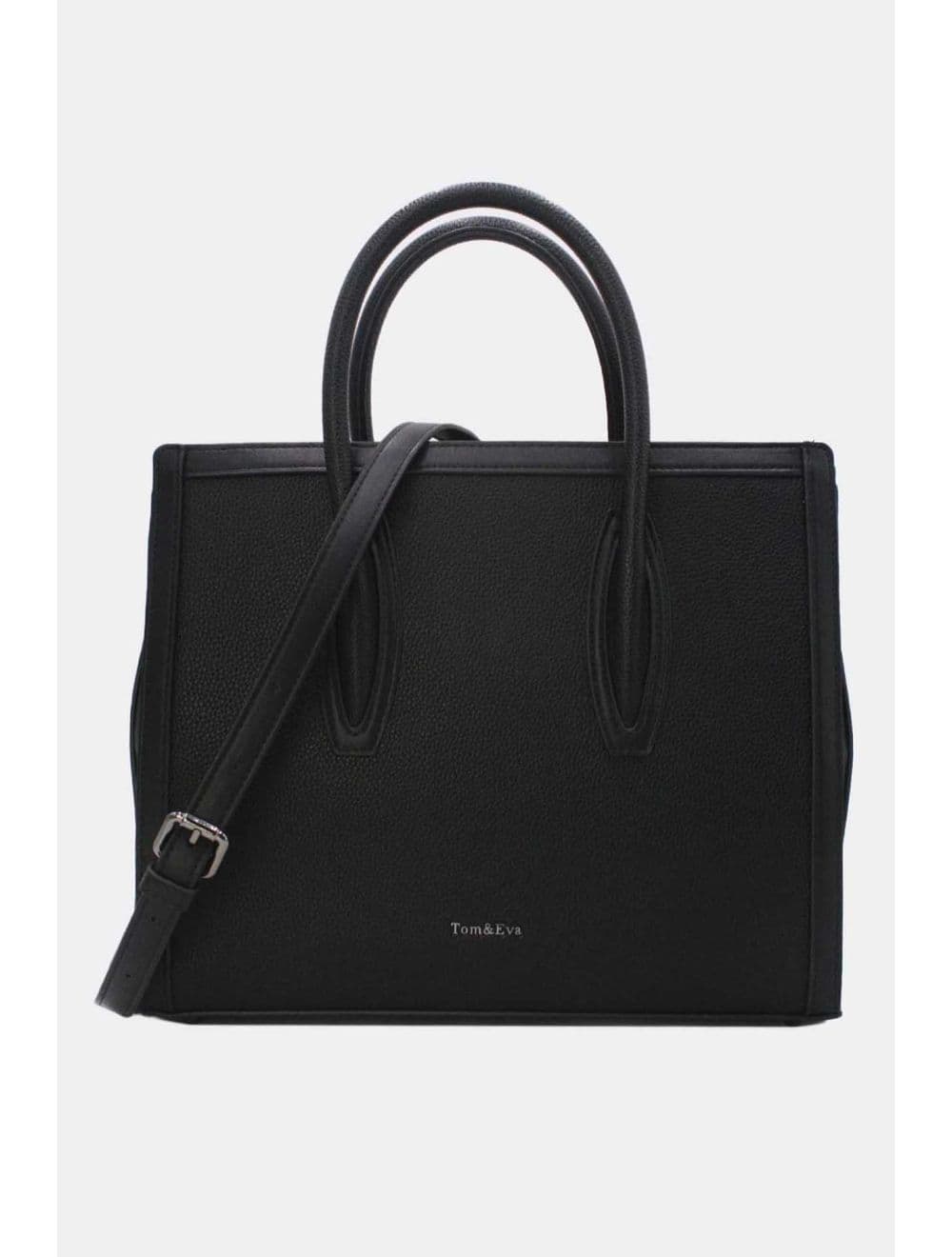 Sac à Main Rigide Carré 25B-6210-Black
