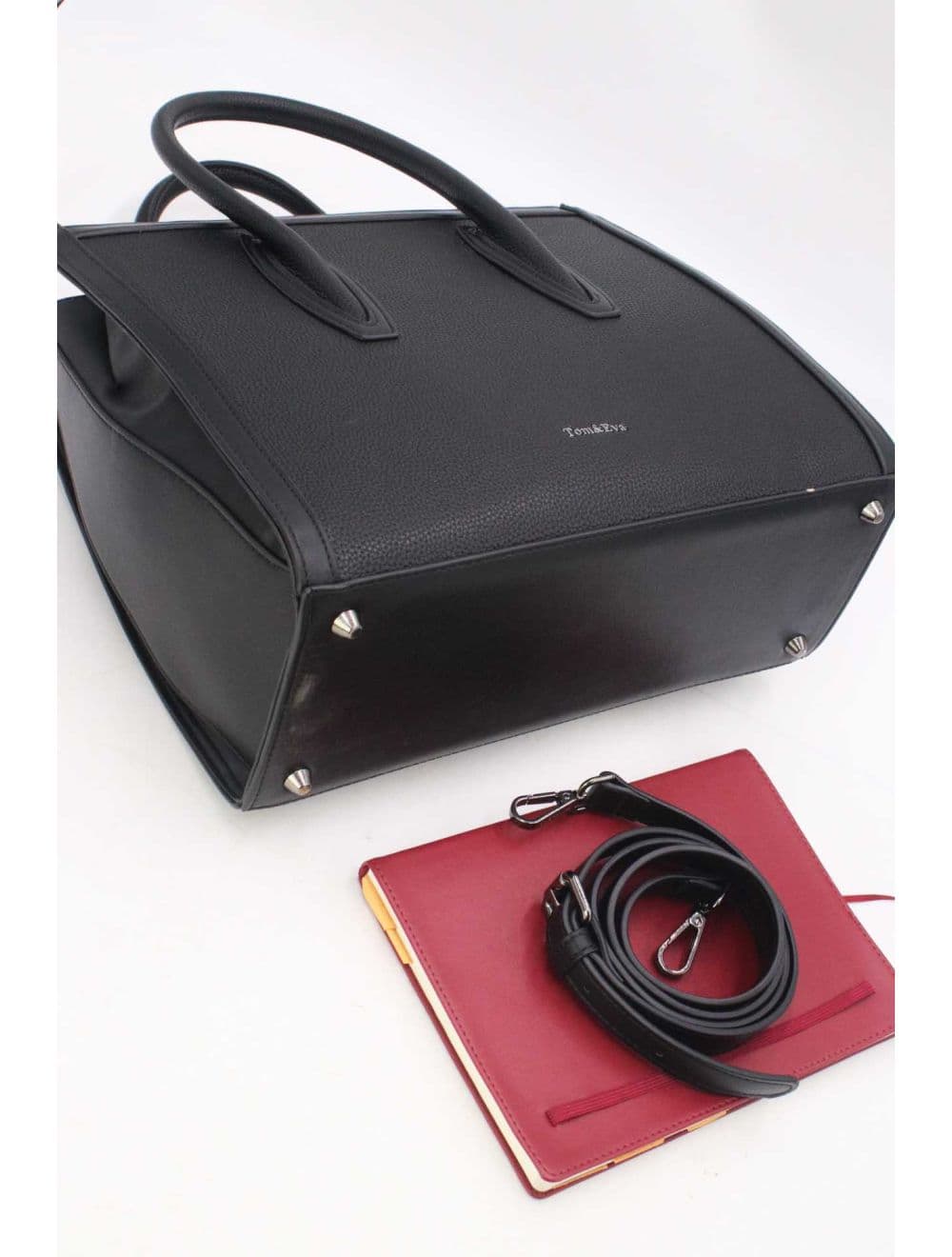 Sac à Main Rigide Carré 25B-6210-Black — vue 4