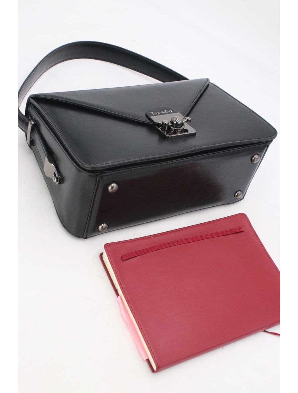 Sac Porté Épaule Style Vintage 25B-6243-Noir — vue 4
