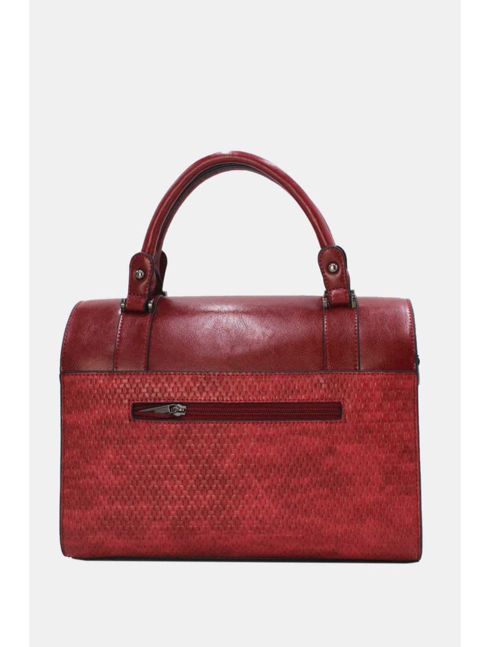 Sac Docteur Effet Tressé 25B-6242-Burgundy — vue 3