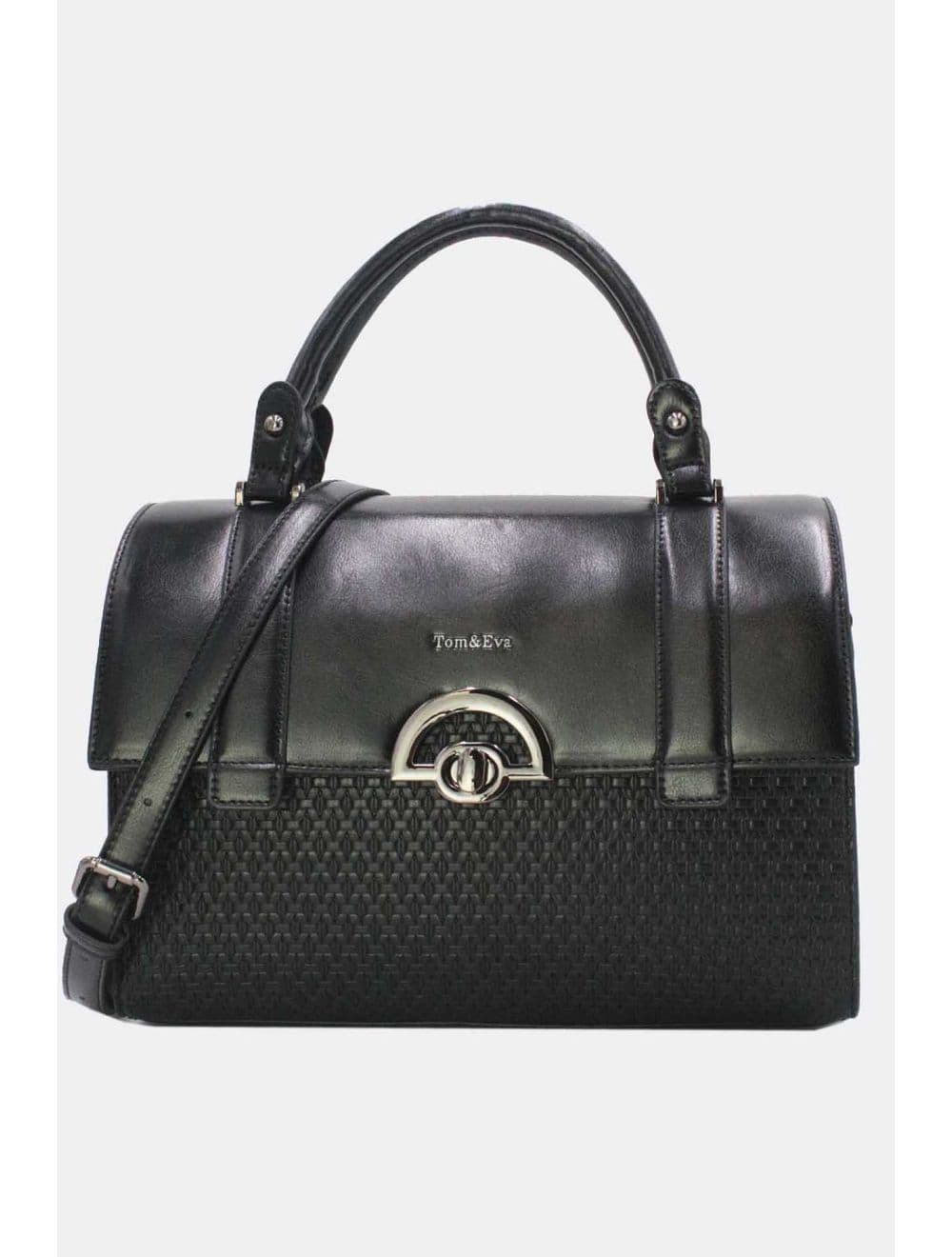 Sac Docteur Effet Tressé 25B-6242-Noir
