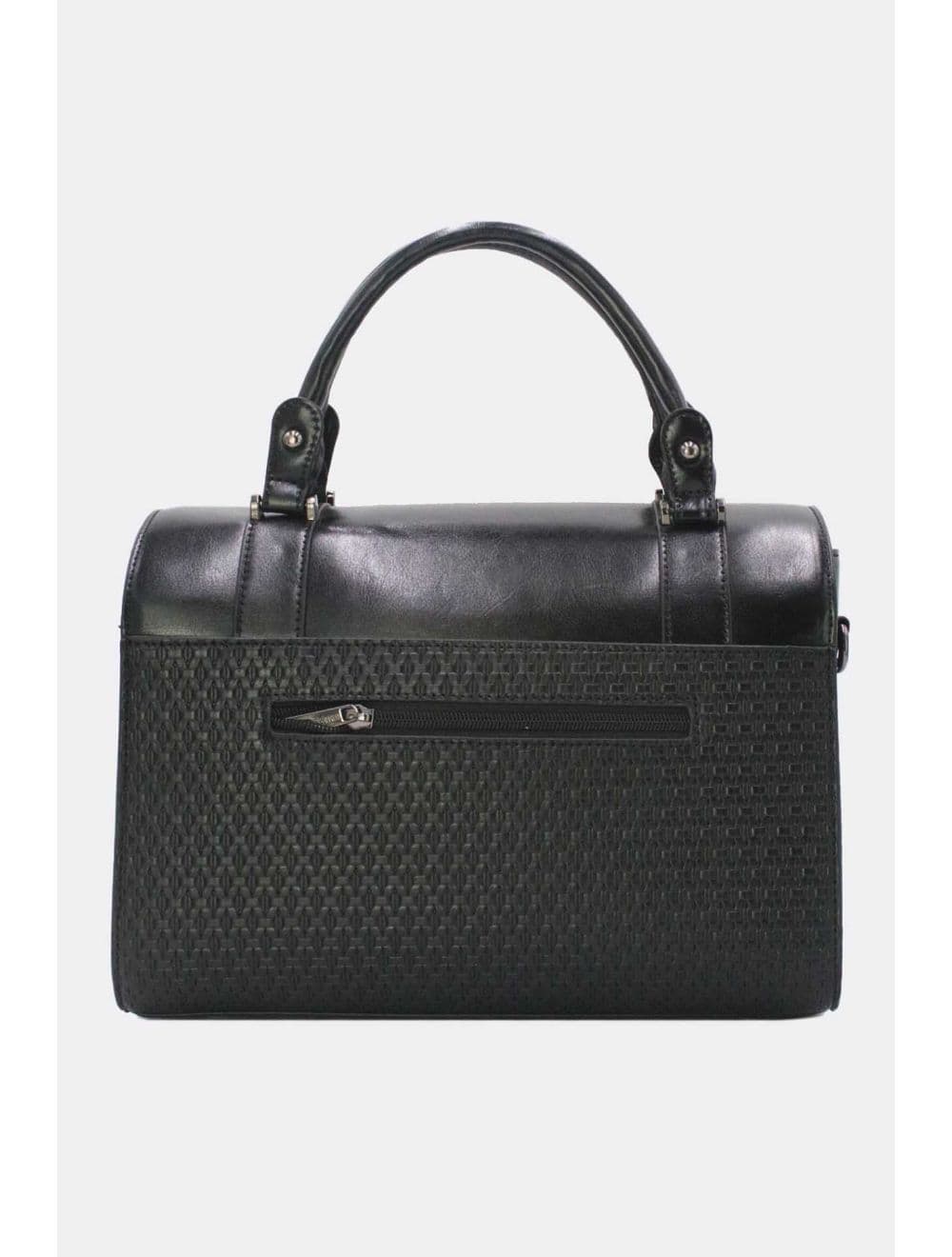 Sac Docteur Effet Tressé 25B-6242-Noir — vue 3