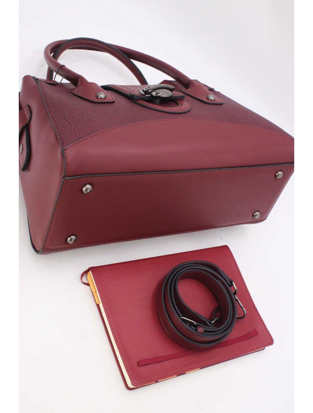 Sac à Main Languette 25B-6245-Burgundy — vue 4