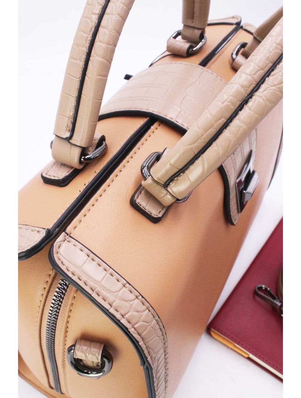 Sac Docteur Effet Crocodile 25B-6235-Abricot