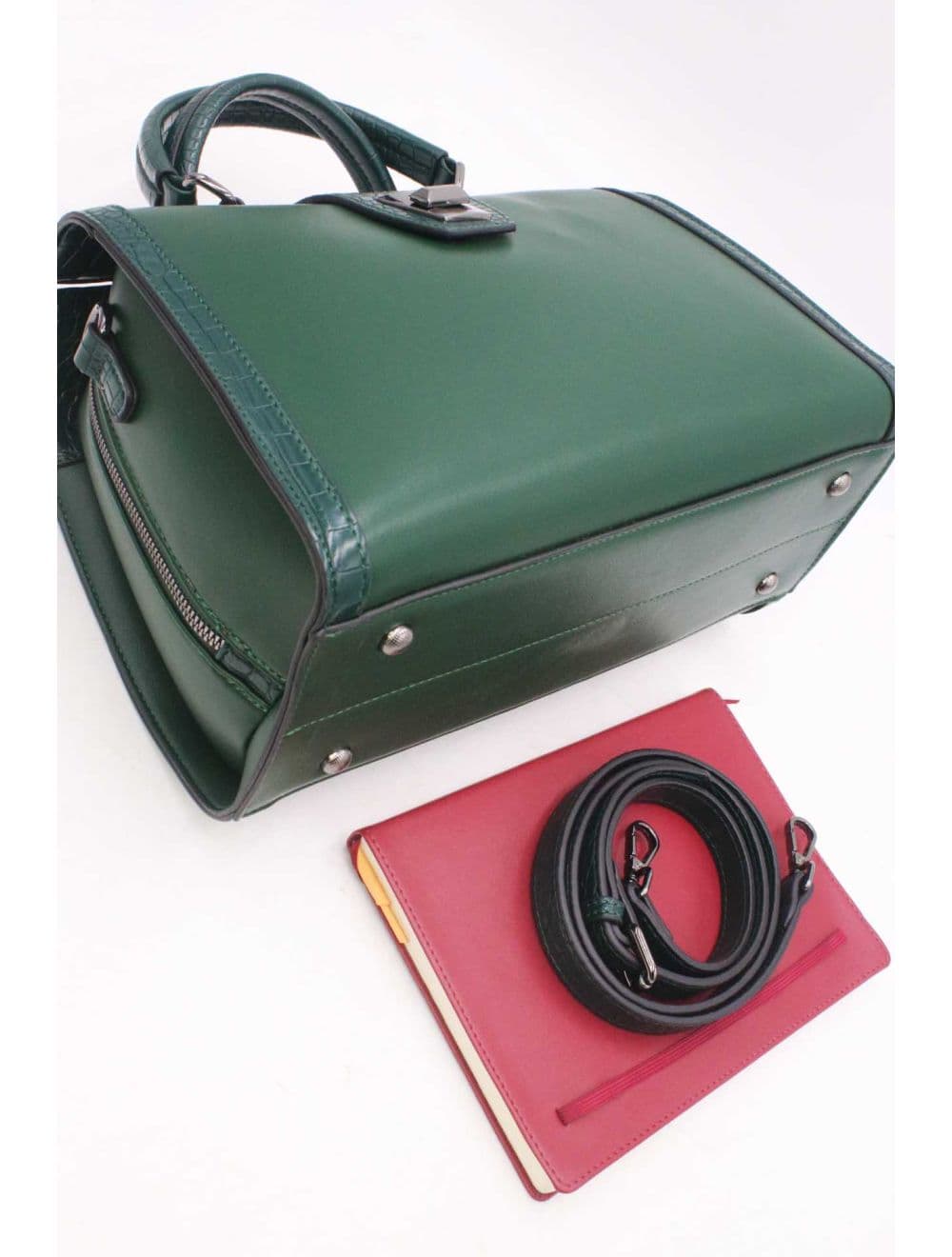 Sac Docteur Effet Crocodile 25B-6235-Vert — vue 5