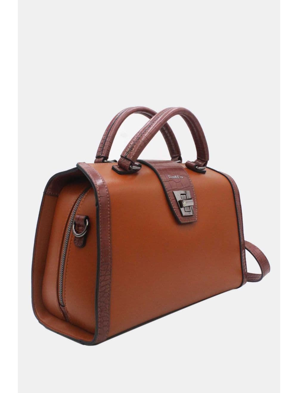 Sac Docteur Effet Crocodile 25B-6235-Brown/Coffee — vue 3