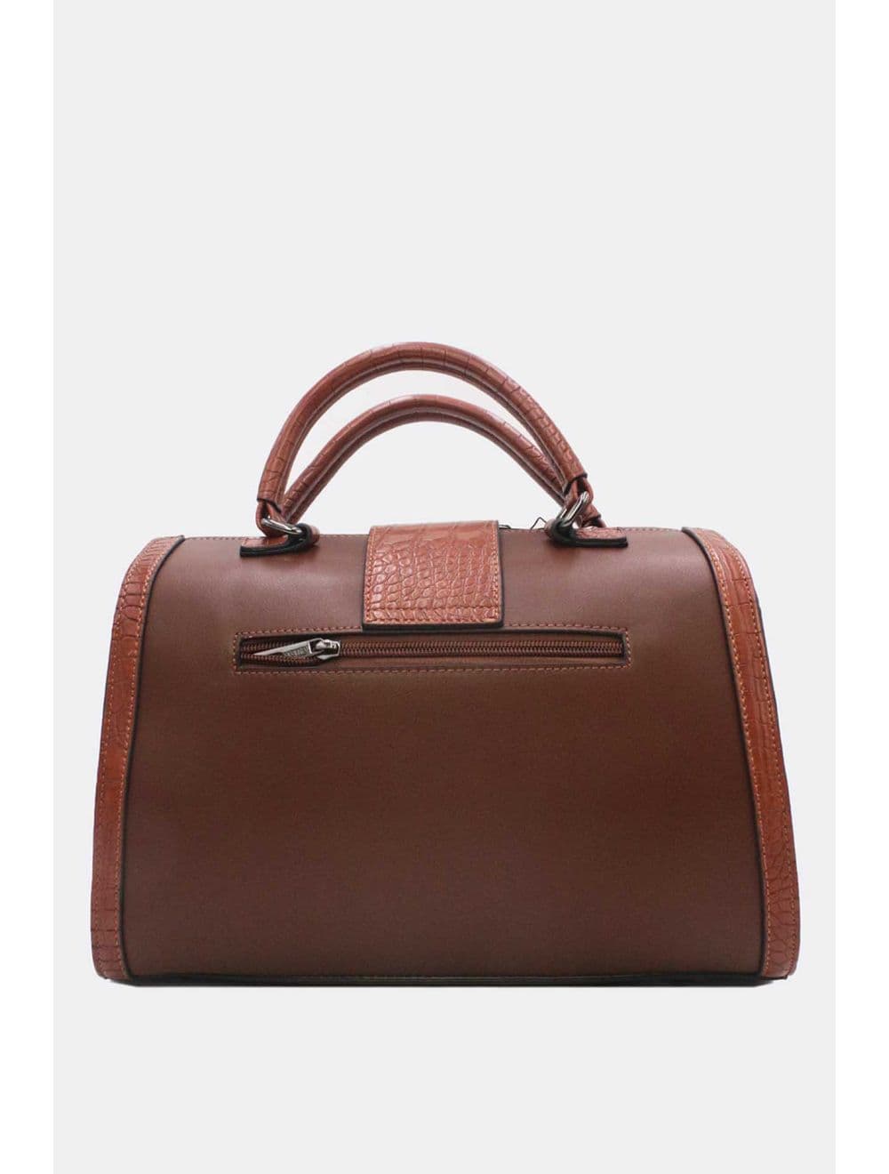 Sac Docteur Effet Crocodile 25B-6235-Coffee/Brown — vue 4