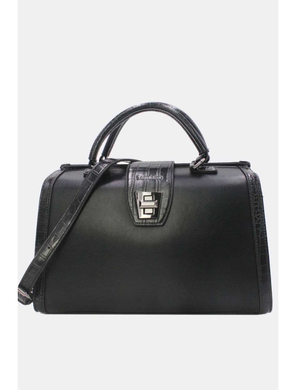 Sac Docteur Effet Crocodile 25B-6235-Noir — vue 2