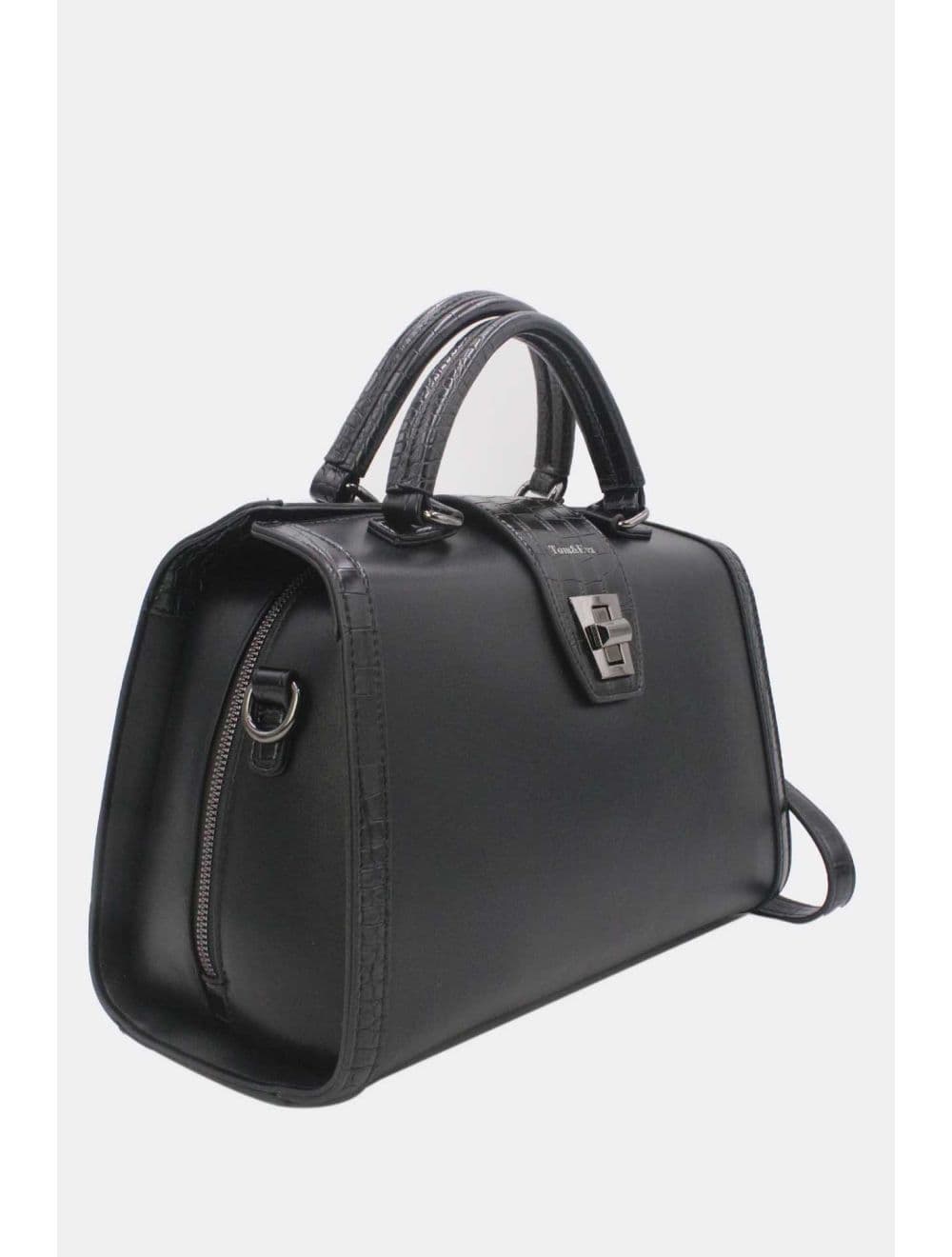 Sac Docteur Effet Crocodile 25B-6235-Noir — vue 3