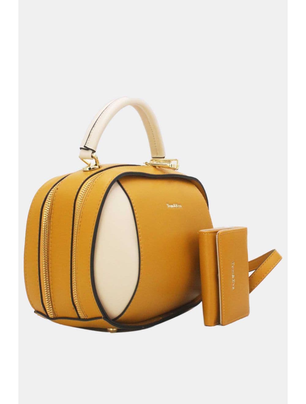 Sac à Main Avec Portefeuille-25B-6149-Jaune — vue 3