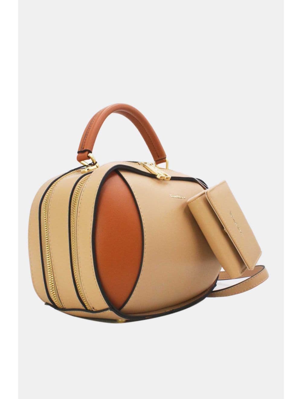 Sac à Main Avec Portefeuille-25B-6149-Beige — vue 3