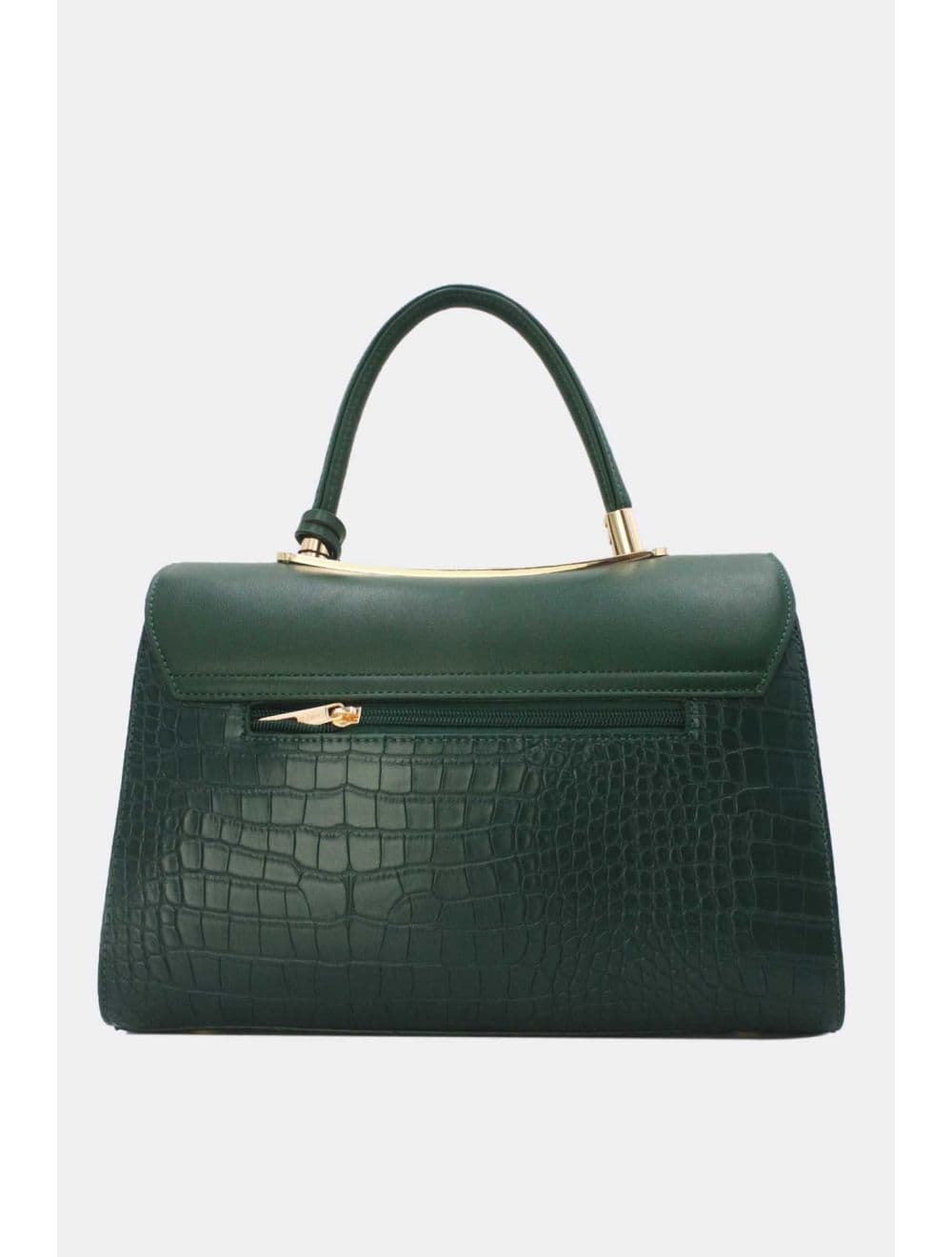 Sac à Main Style Vintage à Effet Croco 23B-5764-Vert — vue 4
