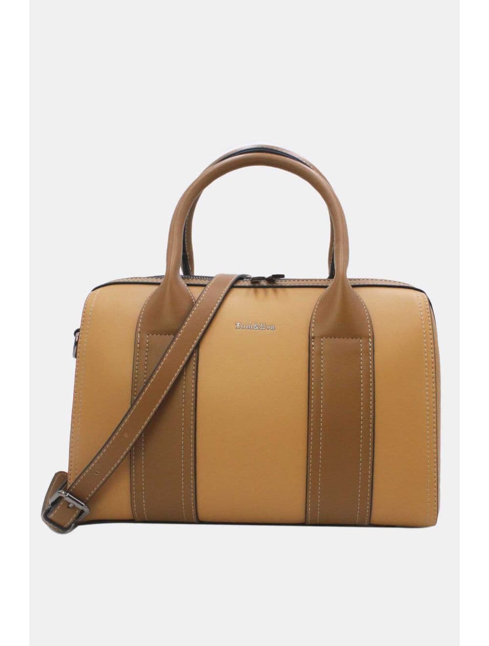 Sac Voyage Bicolore 25B-6222-Apricot/Taupe