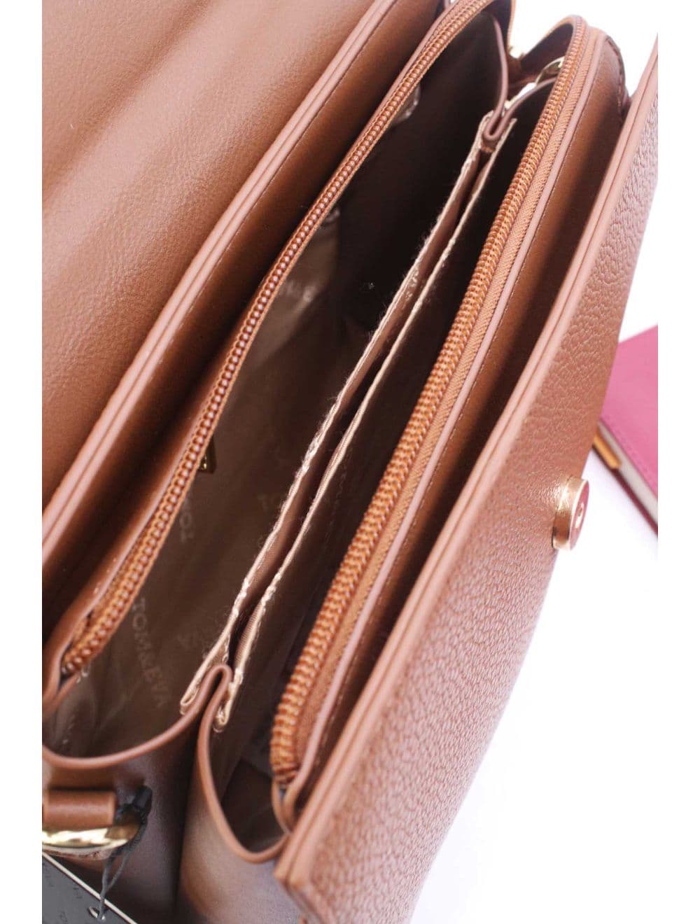 Medium Sac à Main à Rabat 25B-6188-Marron — vue 5
