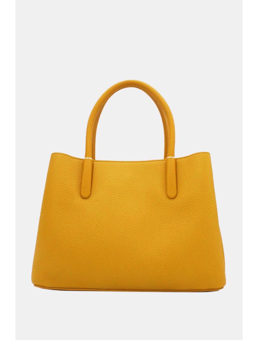 Medium Sac à Main Effet Cuir Grainé 25B-6194-Jaune — vue 3