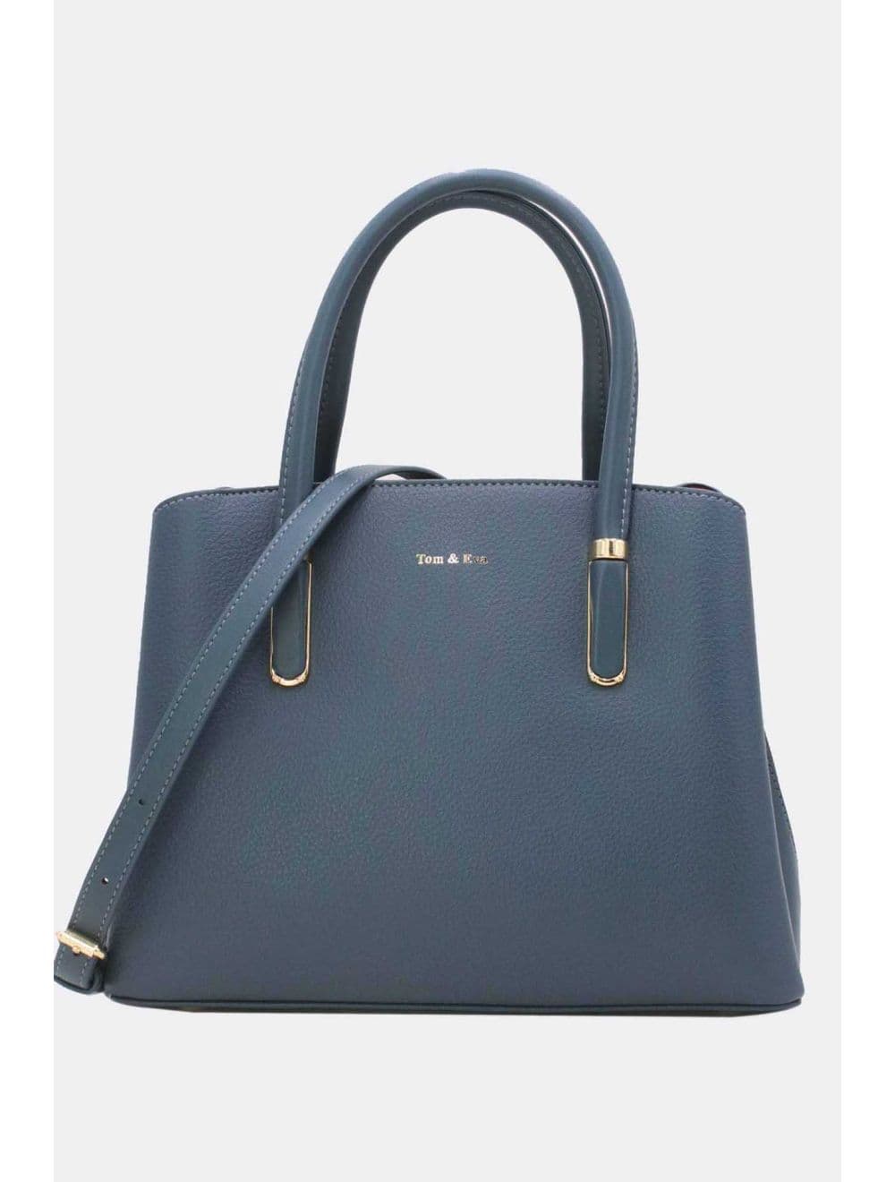 Medium Sac à Main Chic Grainé 25B-6156-Bleu