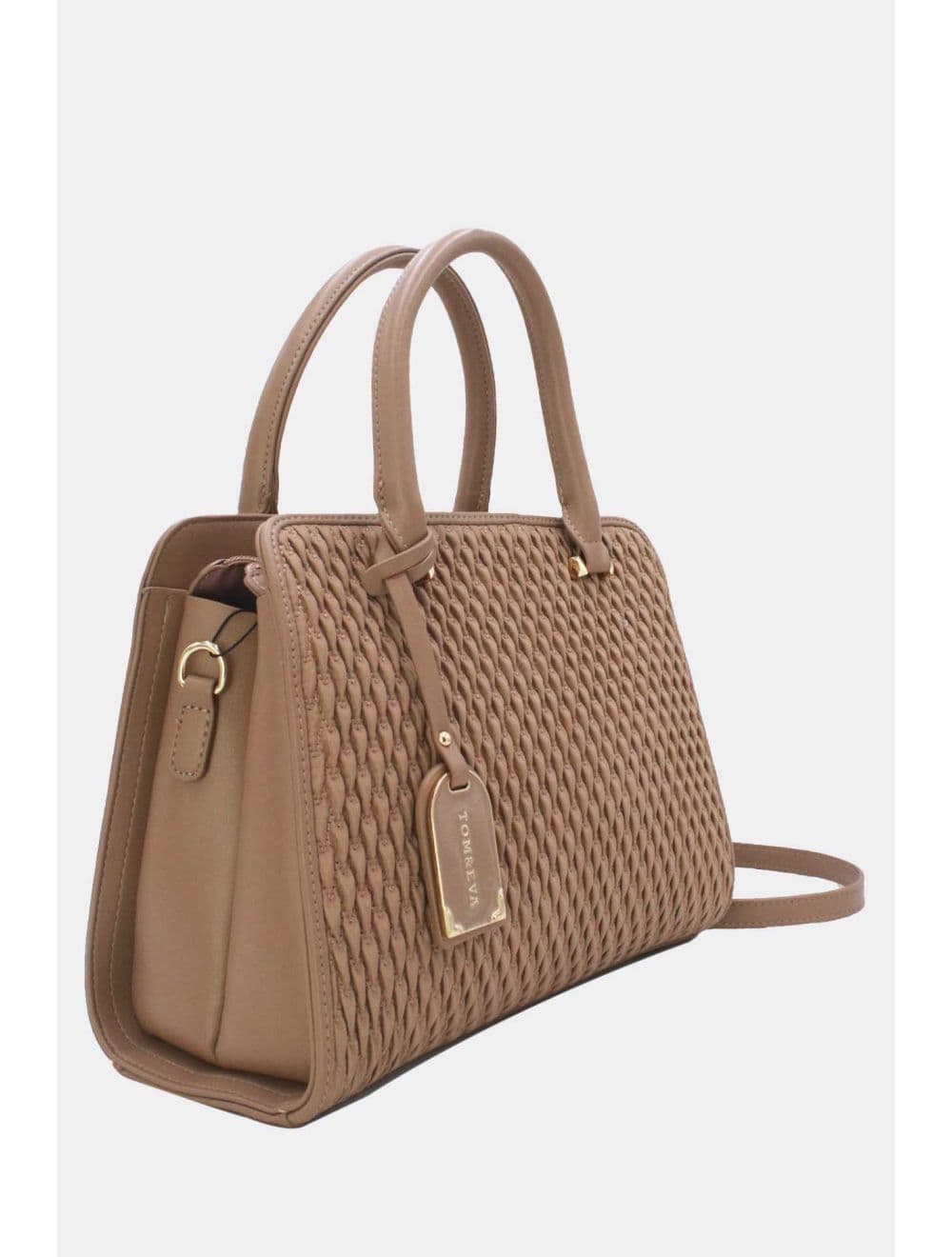 Sac à Main Tissu Avec Pendentif 25B-6192-Kaki — vue 3