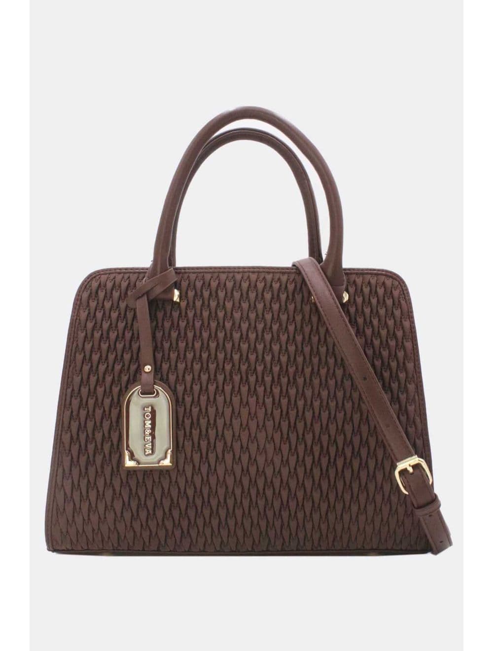 Sac à Main Tissu Avec Pendentif 25B-6192-Café
