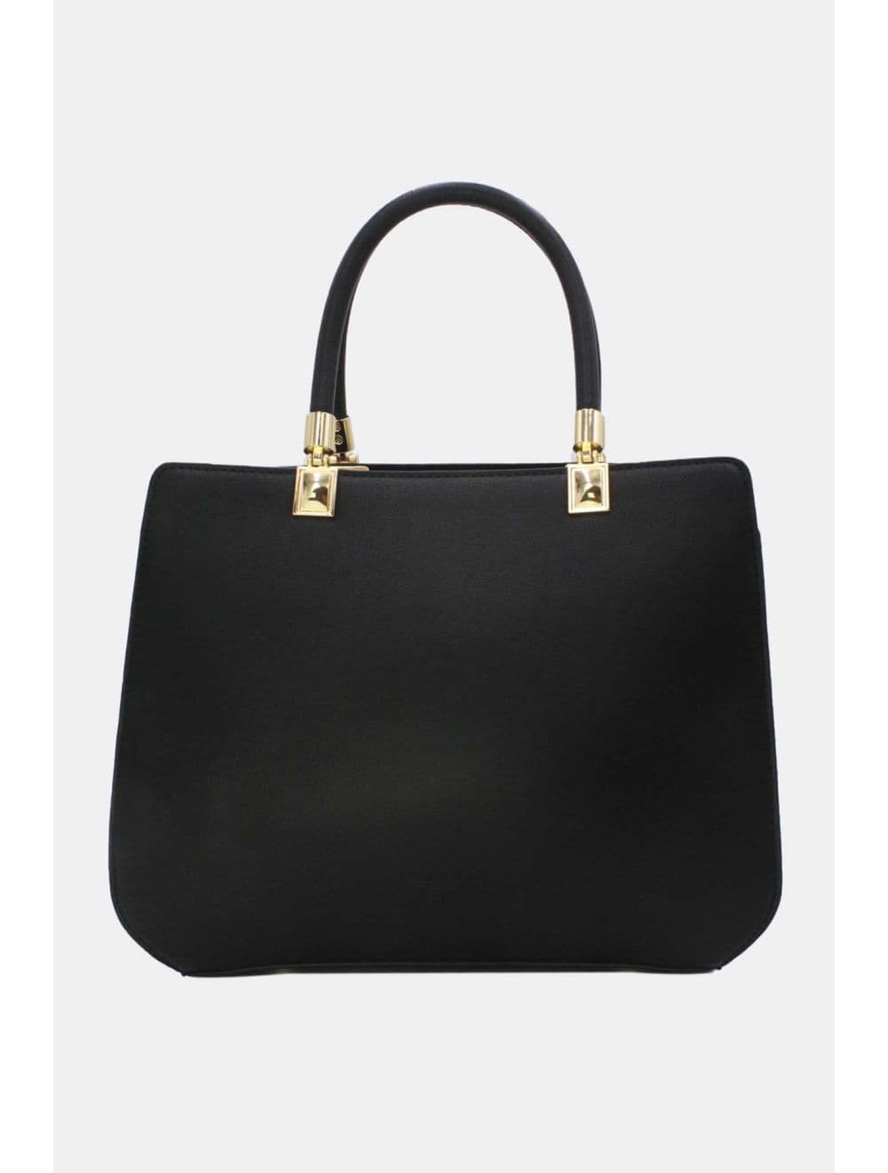 Sac à Main Carré Effet Cuir Grainé 25B-6185-Noir — vue 3