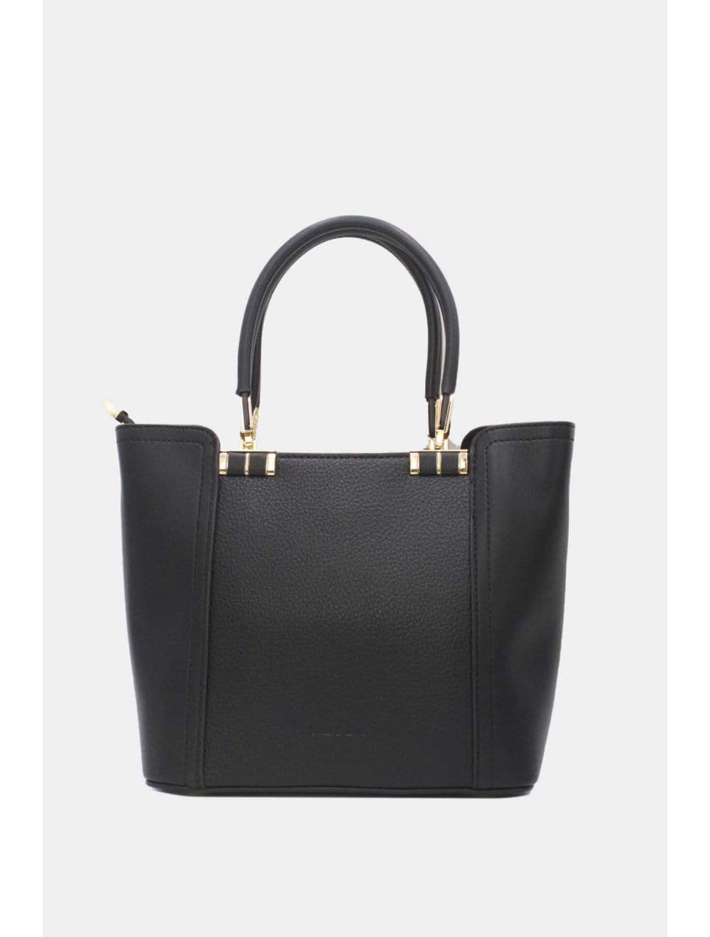 Medium Sac à Main Effet Cuir 25B-6198-Noir — vue 3