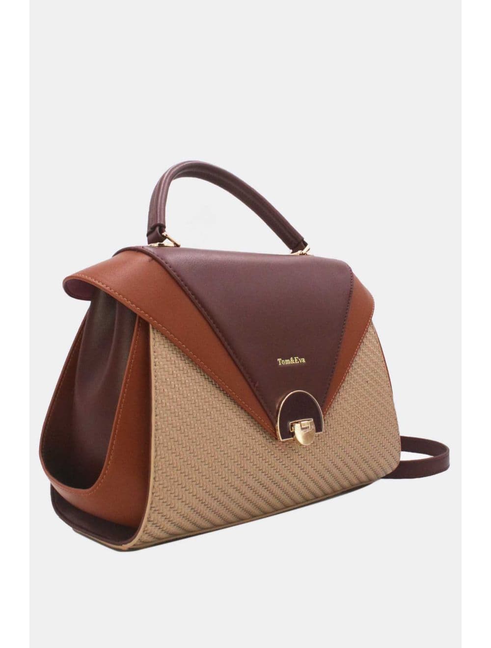 Sac à Main En Forme de Costume RÉASSORT 24B-5919-Coffee/Khaki — vue 3