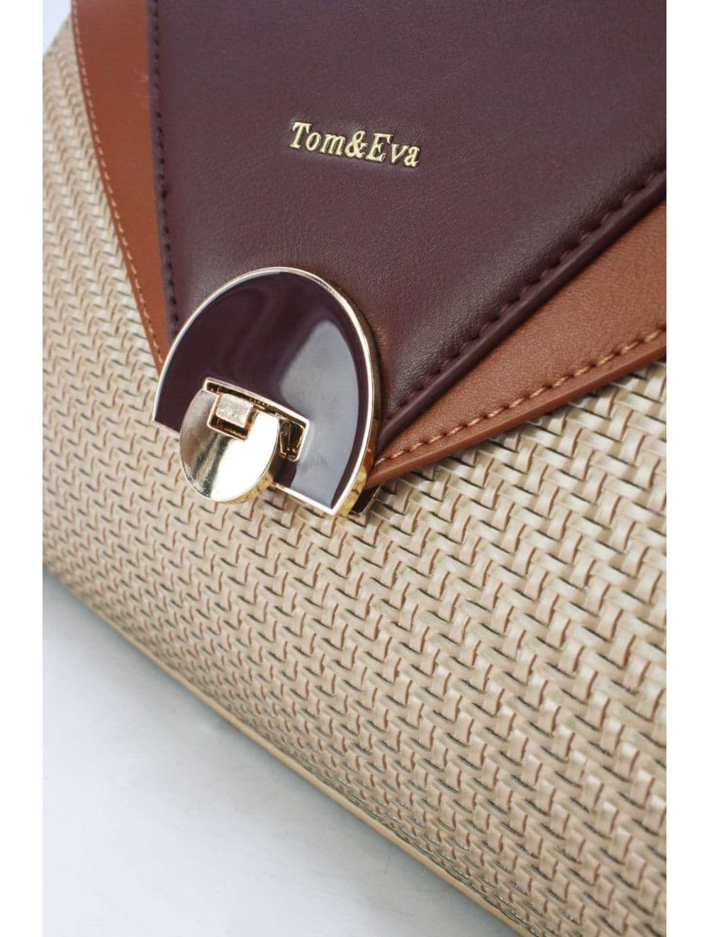 Sac à Main En Forme de Costume RÉASSORT 24B-5919-Coffee/Khaki — vue 6