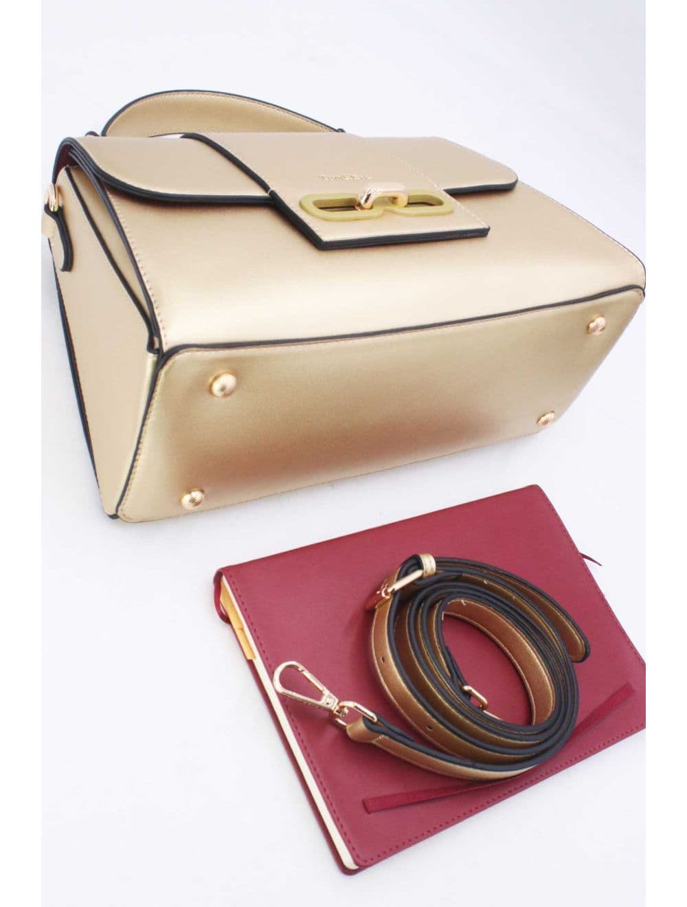 Sac à Main Femme Avec Languette 24B-5900-Doré — vue 4