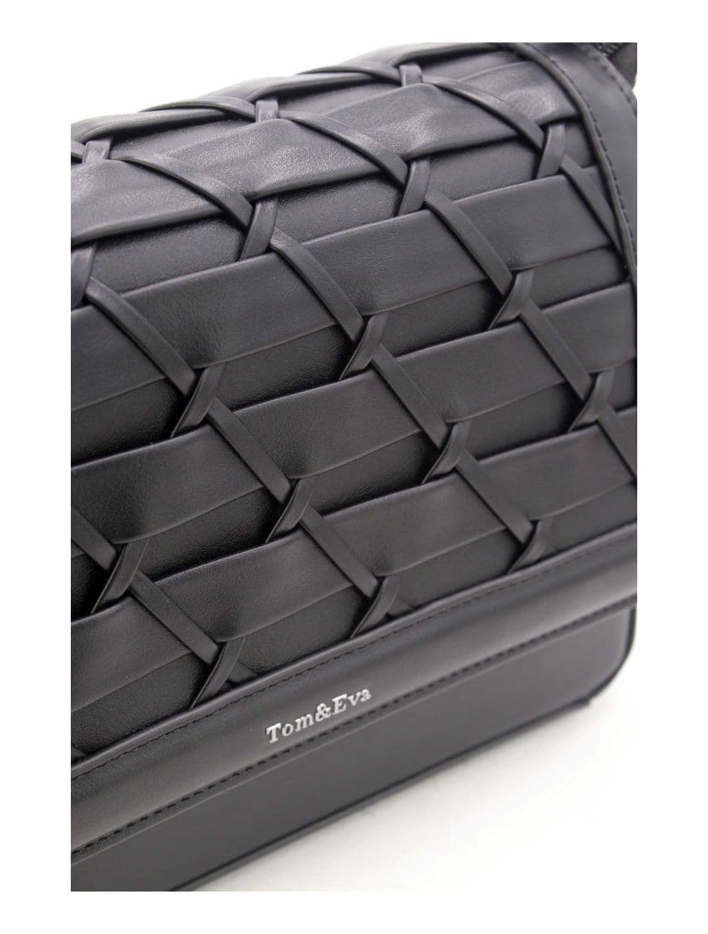 Sac à Main Effet Tressé 24B-6091-Noir — vue 5