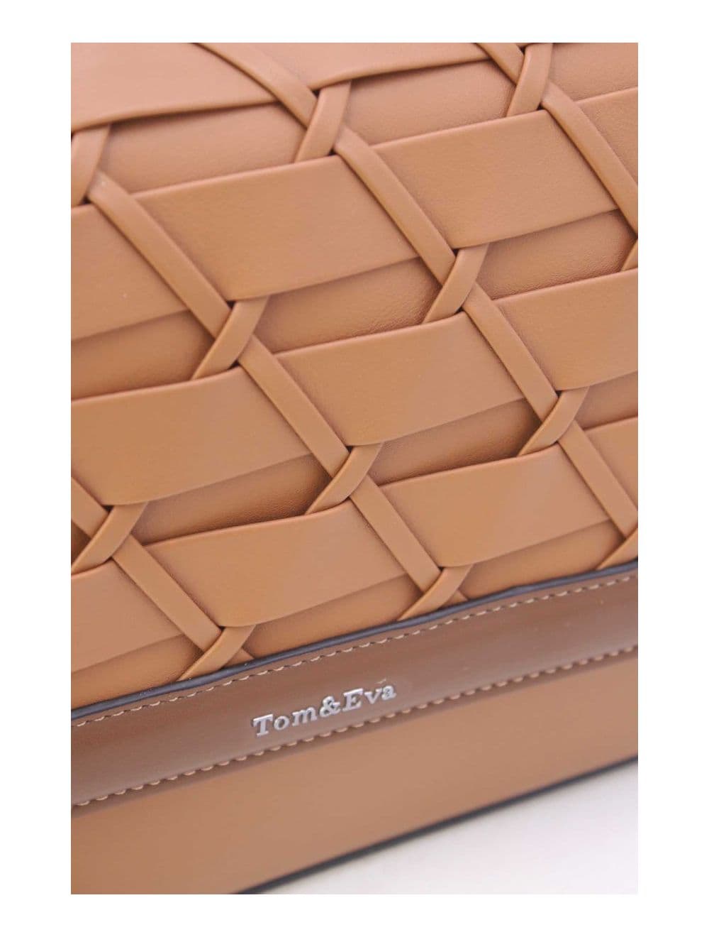 Sac à Main Effet Tressé 24B-6091-Brown/Coffee — vue 5