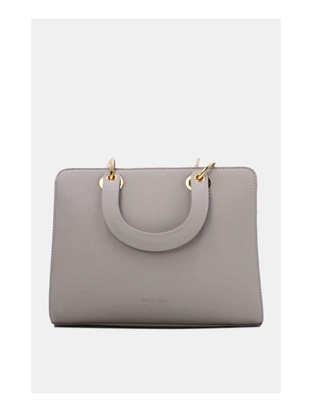 Sac à Main Carré Brodé Lettre 24B-5888-L.Gris — vue 3