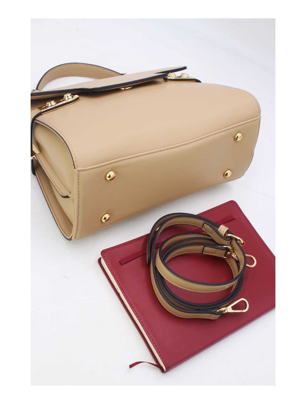 Sac à Main Chic Bicolore Réassort-21B-5180-Abricot