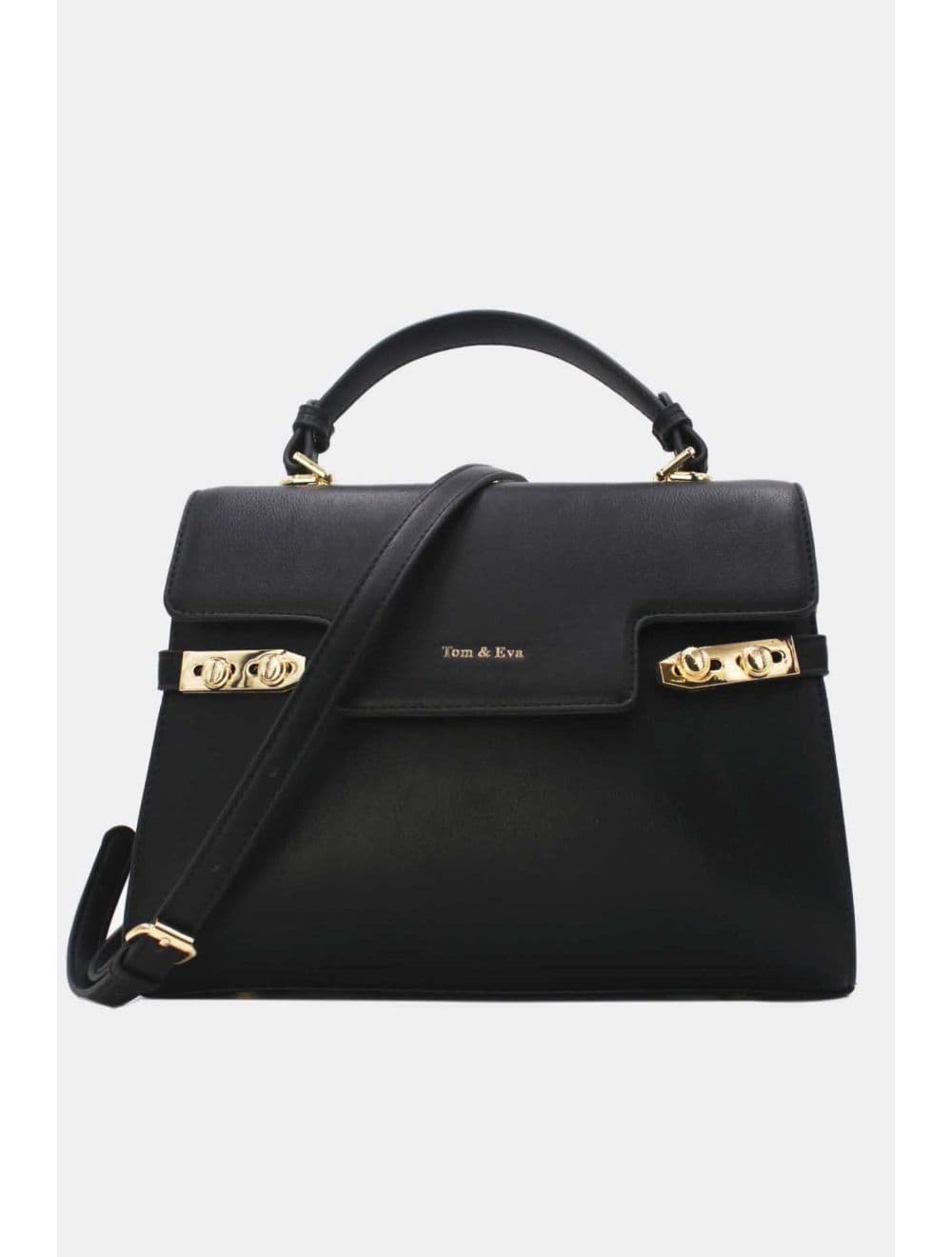 Sac à Main Chic Bicolore Réassort-21B-5180-Noir — vue 5