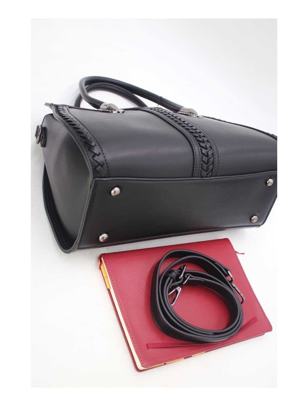 Sac à Main Femme Patchwork 24B-6092-Noir — vue 3