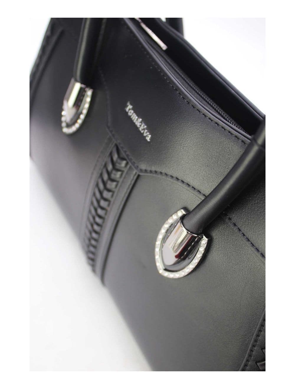 Sac à Main Femme Patchwork 24B-6092-Noir — vue 4