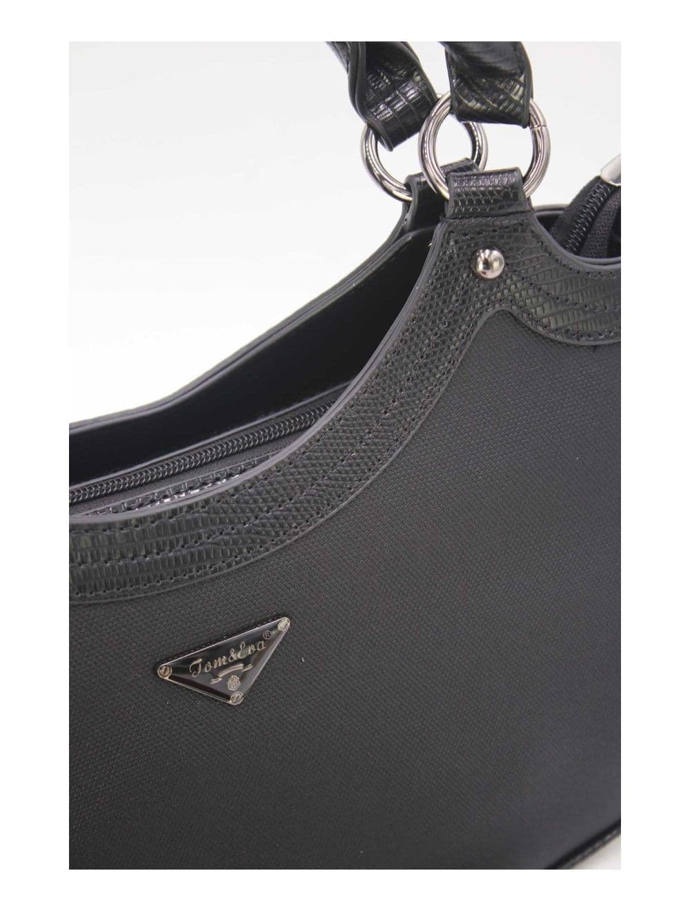 Sac à Main Femme Effet Tissu 24B-6058-Noir