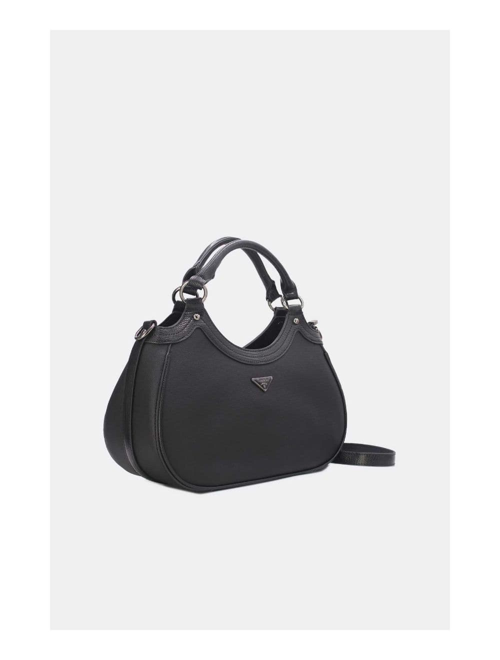 Sac à Main Femme Effet Tissu 24B-6058-Noir — vue 3