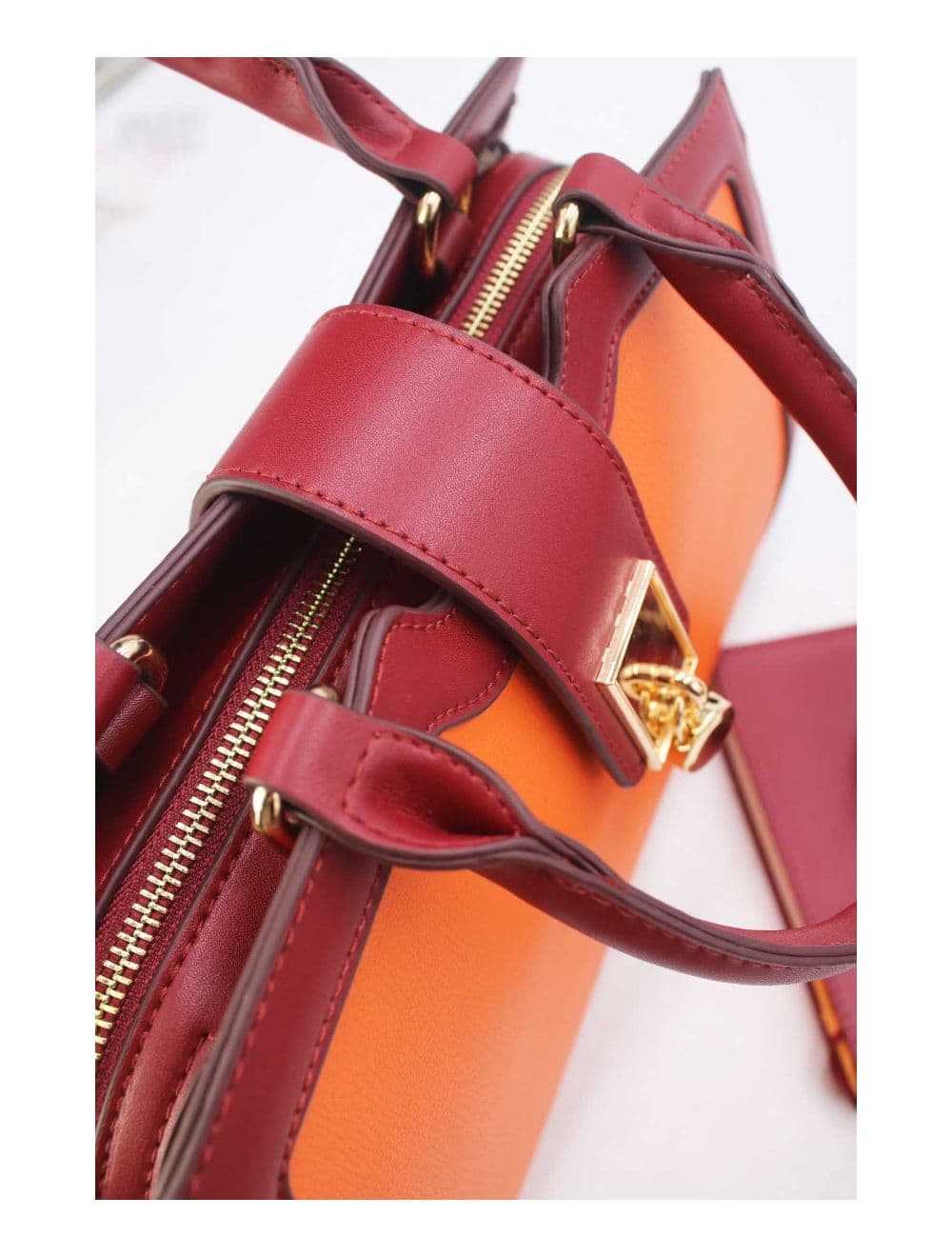 Sac à Main Vintage Femme 24B-5977L-Orange/Red — vue 5