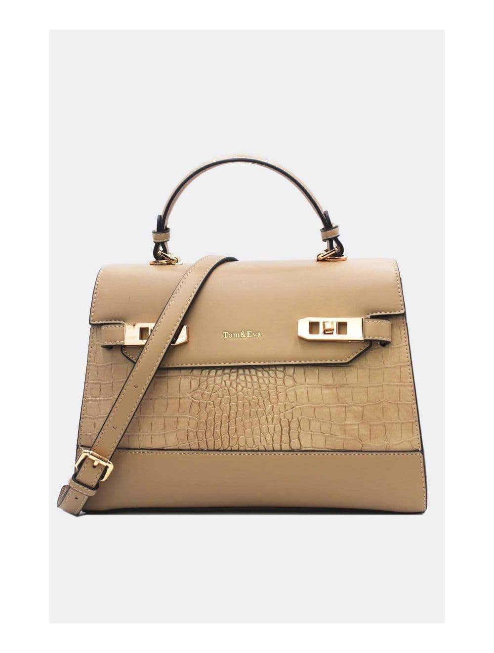 Sac à Main Chic Bicolores Réassort-24B-5864-Abricot