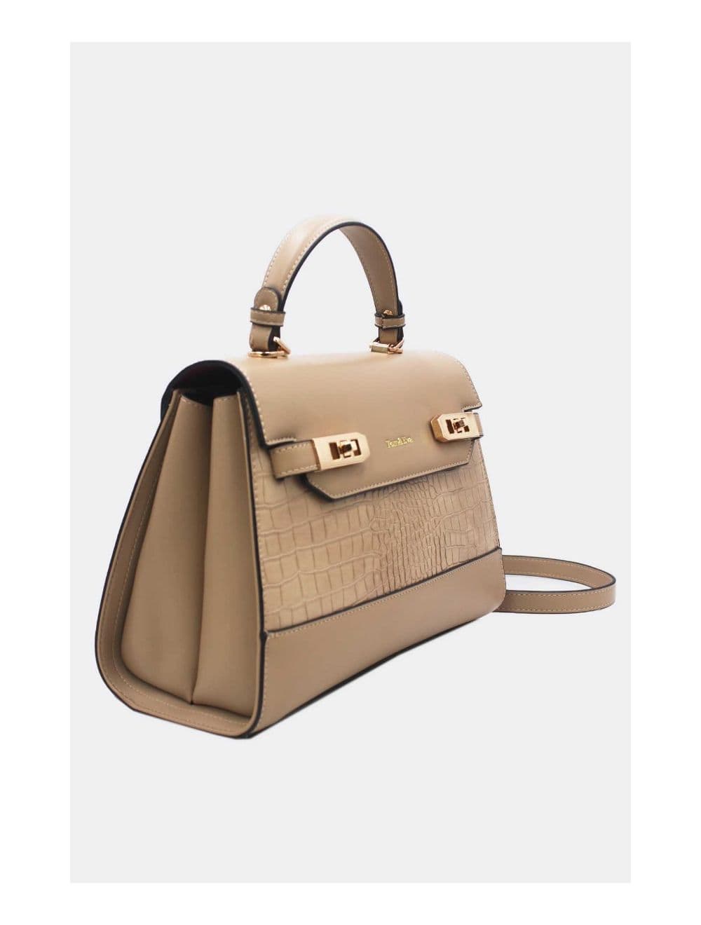 Sac à Main Chic Bicolores Réassort-24B-5864-Abricot — vue 2