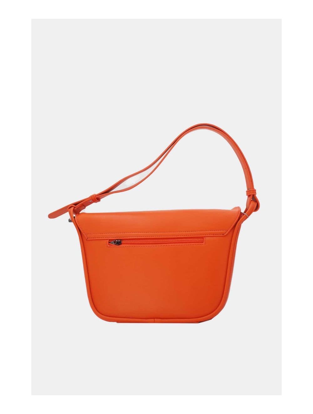 Sac Porté Épaule à Rabat Ondulé-24B-5957-Orange — vue 4