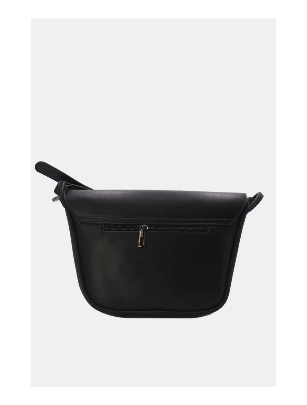 Sac Porté Épaule à Rabat Ondulé-24B-5957-Noir — vue 4