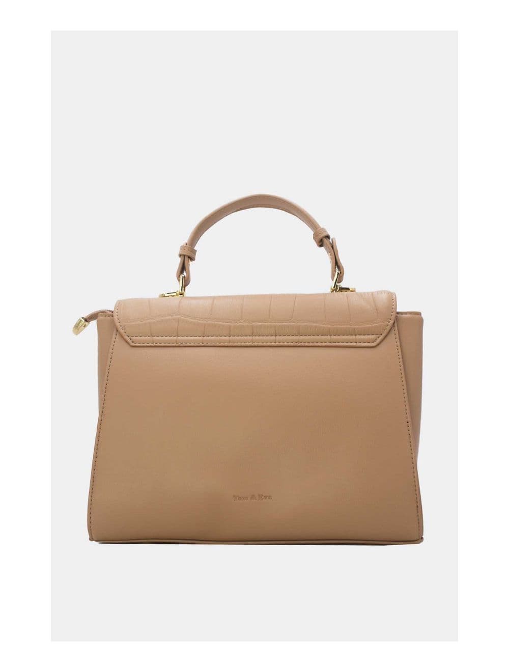Sac à Main Classique Effet Croco 24B-5890-Kaki — vue 3