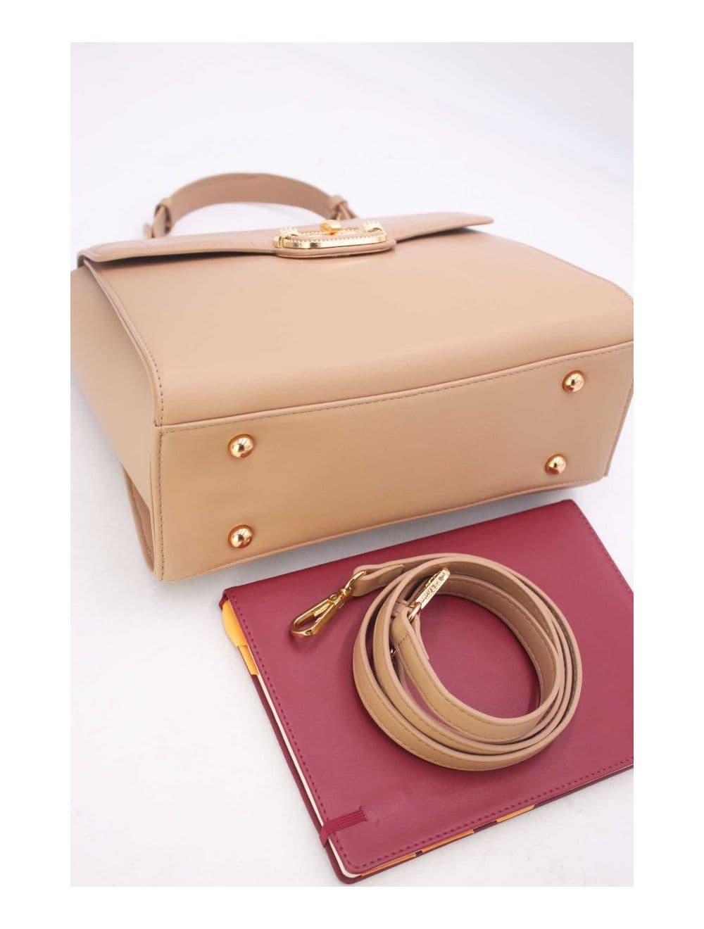 Sac à Main Classique Effet Croco 24B-5890-Kaki — vue 4